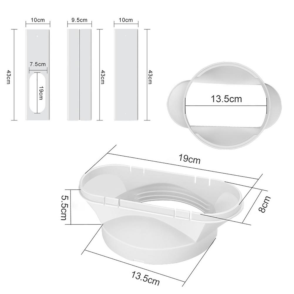 Venster Adapter Voor Draagbare Airconditioner Verstelbare Raam Afdichting Plaat Duurzaam Venster Slide Kit Plaat Voor Ac Un