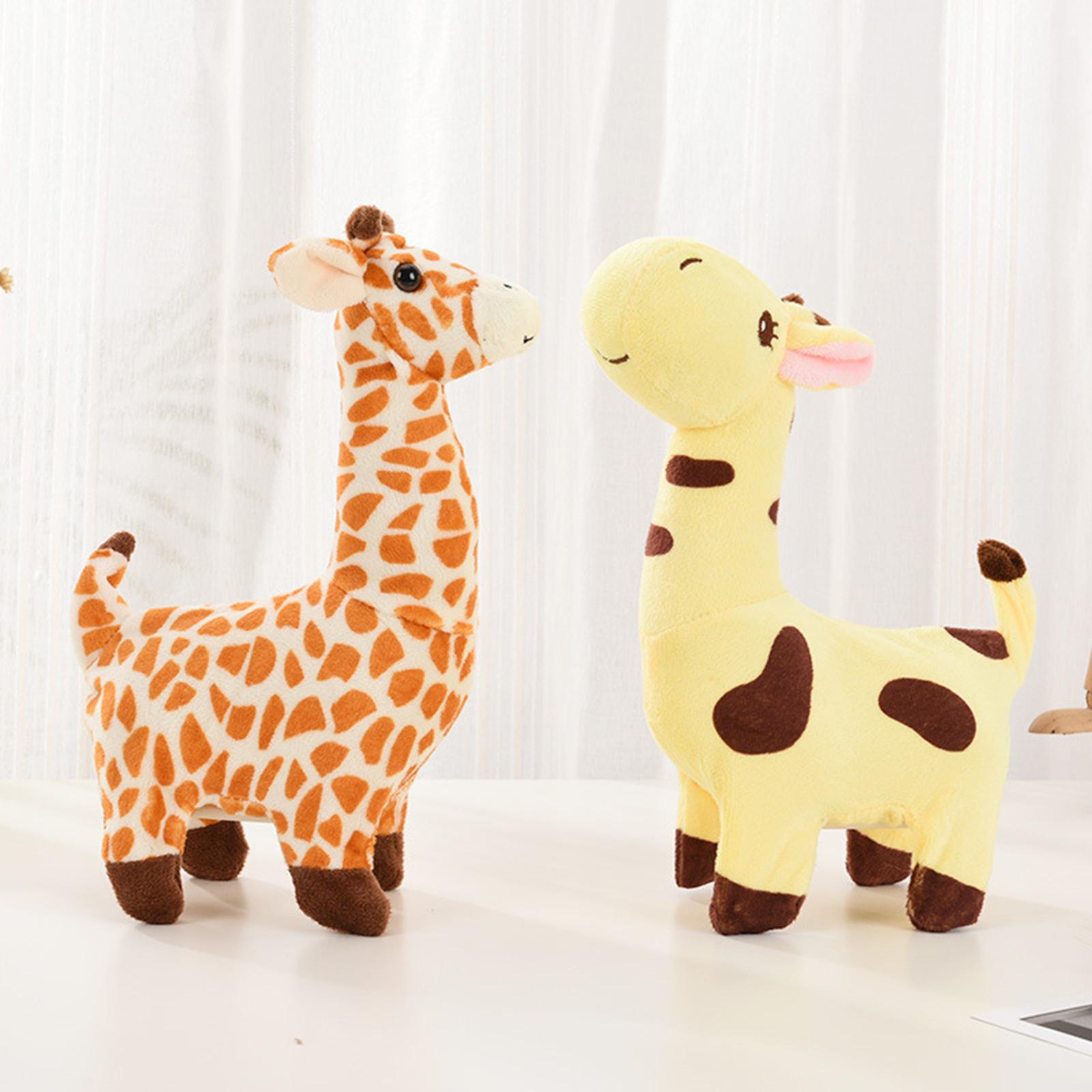 Battery Operated Giraffe Toys, Shaking Tail Soft Plush Electric for Eve Xmas