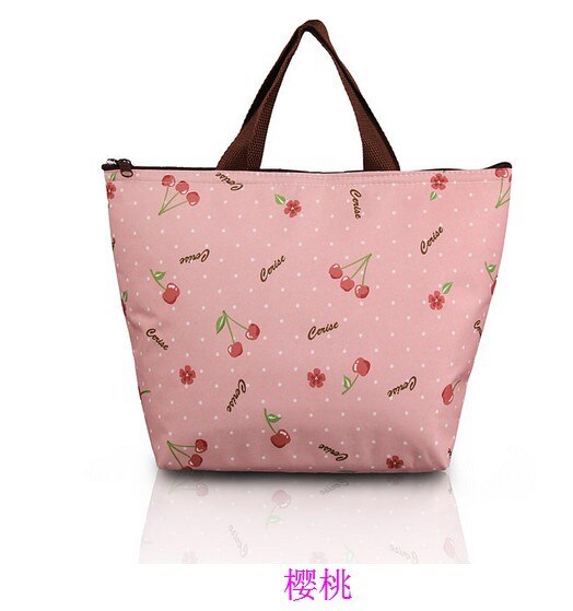 Kjølebag hold maten fersk termoposer matboks stor isolasjon og kaldpakke ispose piknikpose: Kirsebær