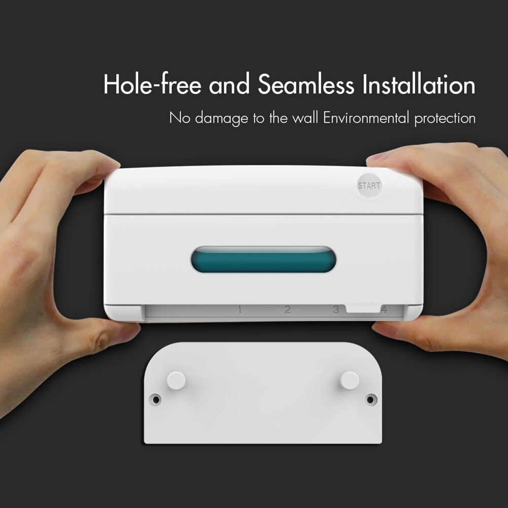 Smart Uv Desinfectie Tandenborstel Scheermes Sterilisator Box Usb Sanitizer Doos Orale Cleaner Box Holder Dental Care Wall Mount Thuis