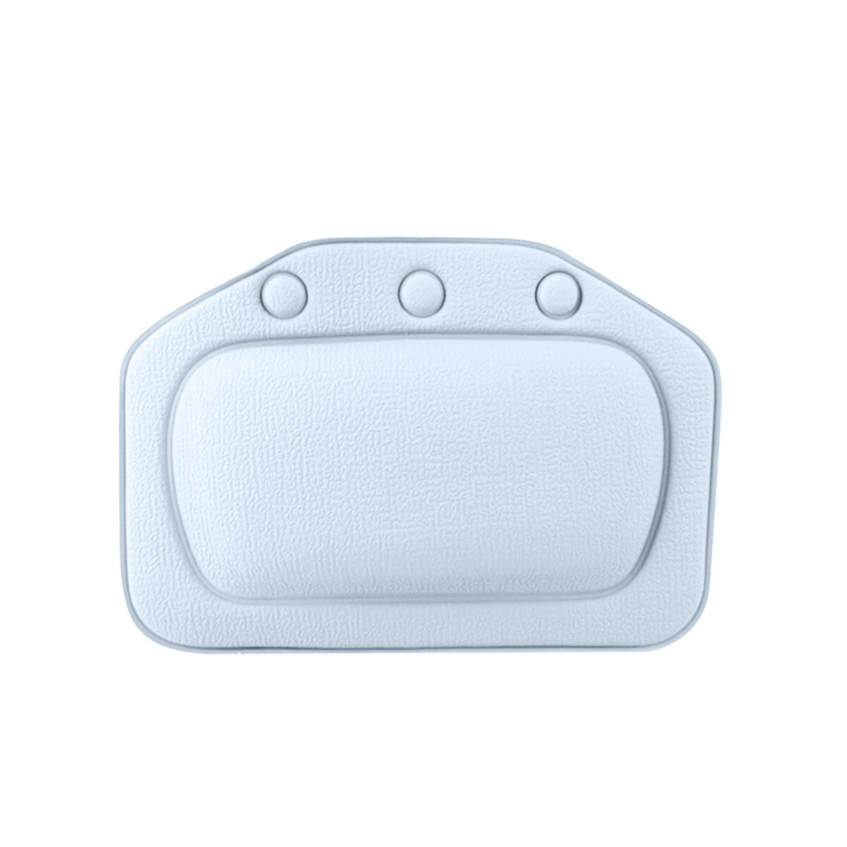 Oreiller de bain de SPA rembourré Spongy | Coussin de baignoire avec 3 ventouses, coussin de baignoire en PVC pour cou appui-tête souple, étanche: Light blue