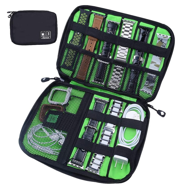 Watch Organizer Box FOR Apple watch bands iWatch Packaging Watchband Holder roll bag Accessories Portable Storage winder Case
