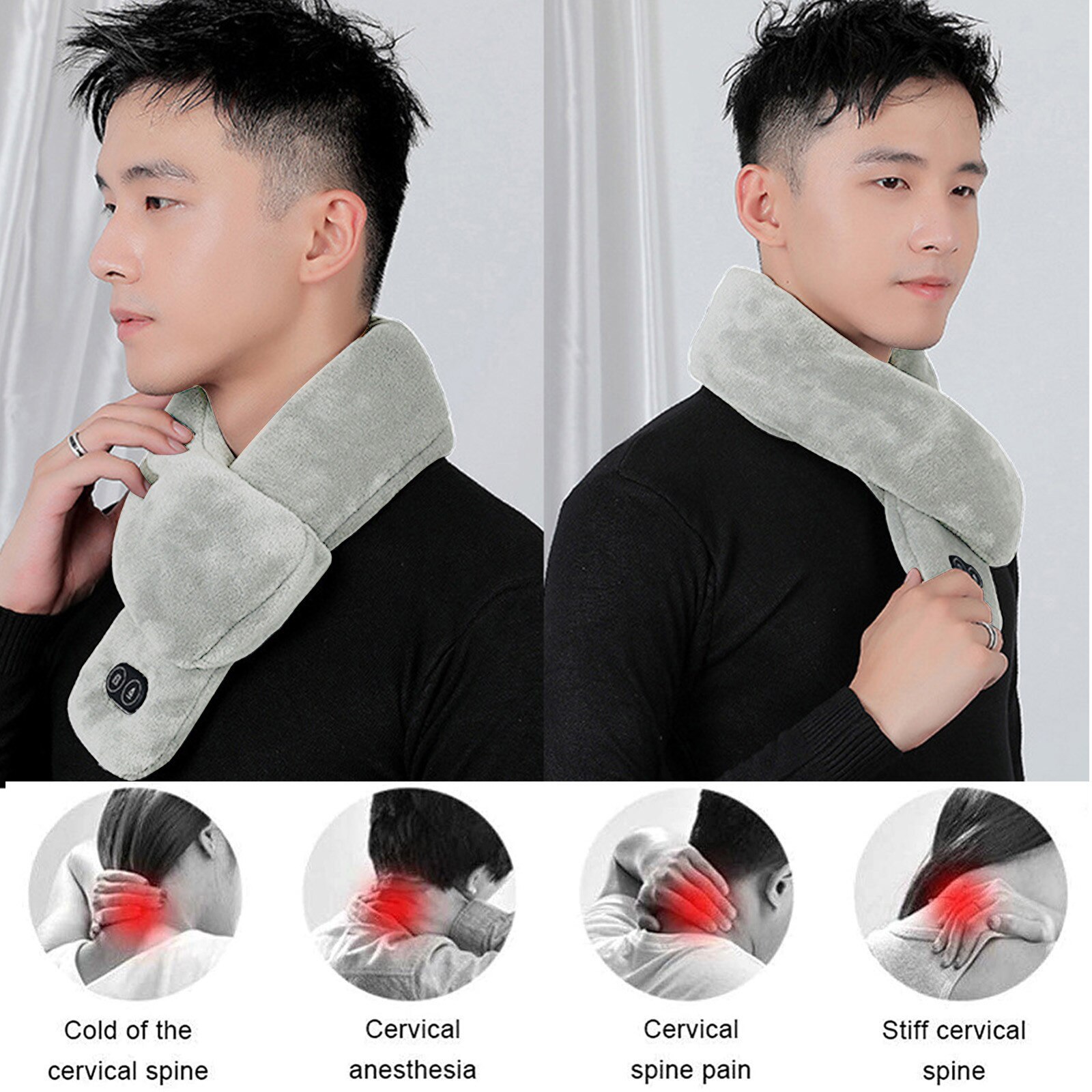 Electric Winter Warmer USB Heated Scarf Velvet Shawl Womens Men Ladies USB Soft Neck Thick Warm Heating Pad подогреватель тосола