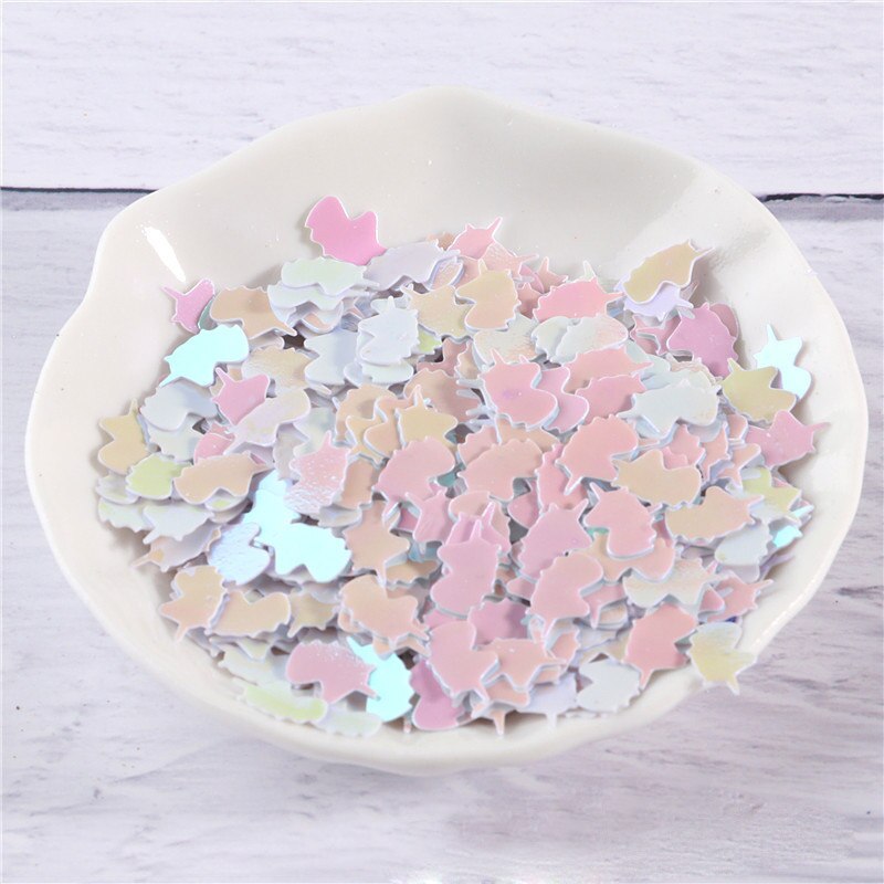 5*8mm eenhoorn hoofd nagel pailletten handleiding diy materiaal feestdecoratie pailletten pvc bulk pailletten kledingaccessoires  jj319: 10