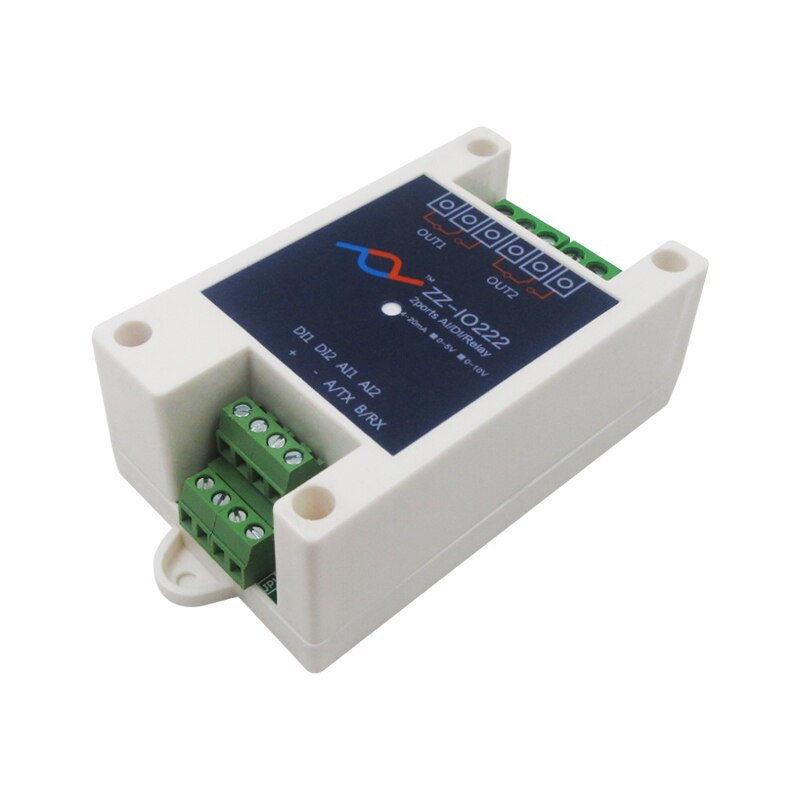 2 Relay Input / Analog Acquisition / Switch Input Module 485 Communication Flash on and Off IO222
