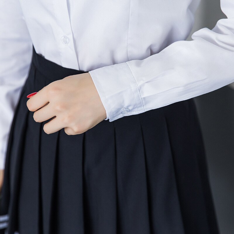 Traje de marinero de Japón y Corea del Sur, conjunto de uniformes para estudiantes, camisa blanca, uniforme de clase inglesa, estilo