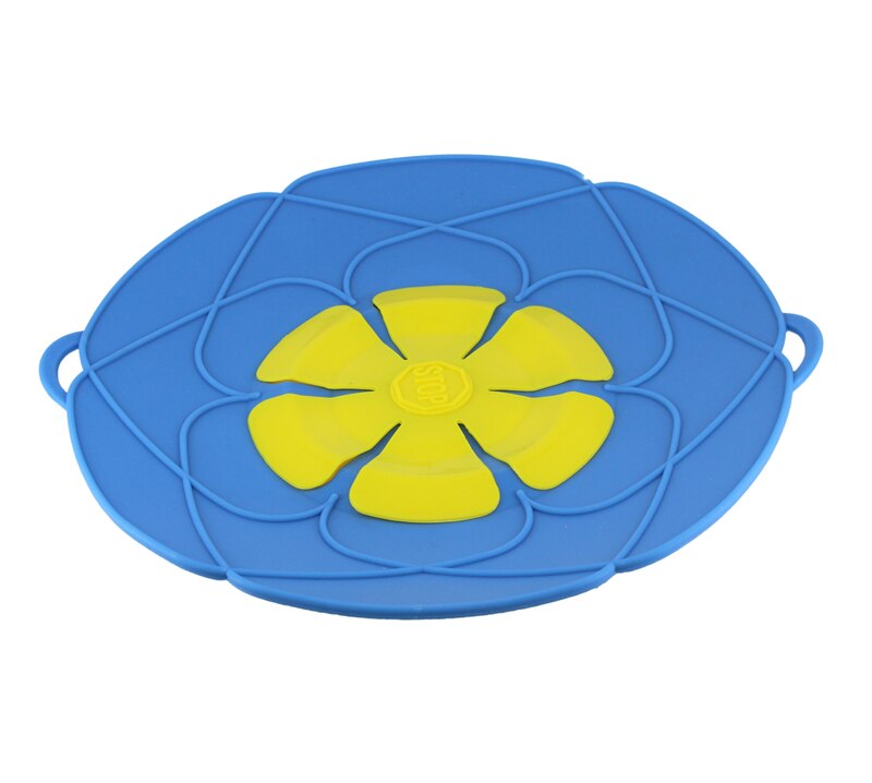 26CM Silikon Anti Überlauf Abdeckung Topf Deckel Hohe Temperatur Küche Spielereien Für Kochen Topf Abdeckung verschütten nachweisen Zubehör Werkzeuge: Blau