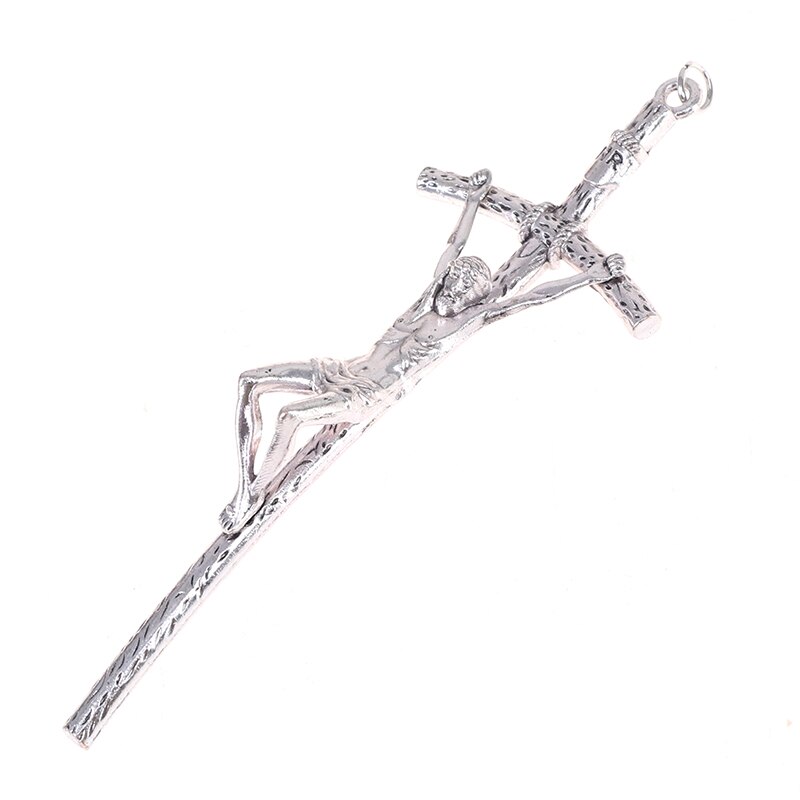 Décoration murale Antique en alliage avec croix Crucifix, jésus, Christ, catholique, église religieuse, décoration de la chapelle, pour la maison, 1 pièce
