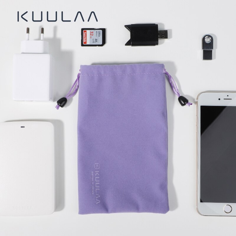 KUULAA Energie Bank fallen Telefon Beutel für iPhone Samsung Xiaomi Huawei Wasserdichte Energie Lagerung Tasche praktisch Zubehör