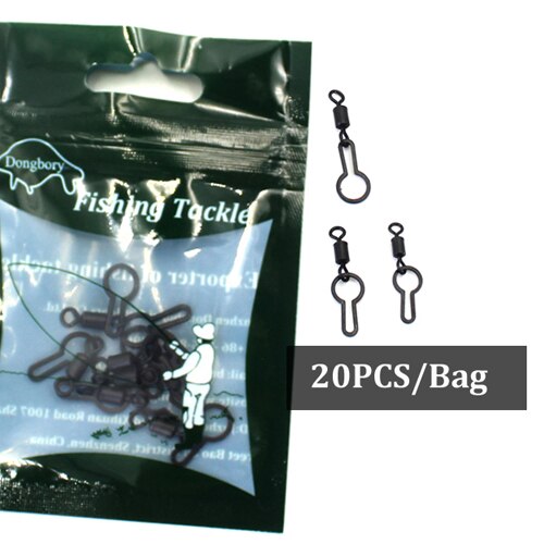 20 stk karpefiskeri tilbehør micro pva mesh taske clips til agn boilies taske stik clips bøjle spænde til karpe feeder grej: Default Title