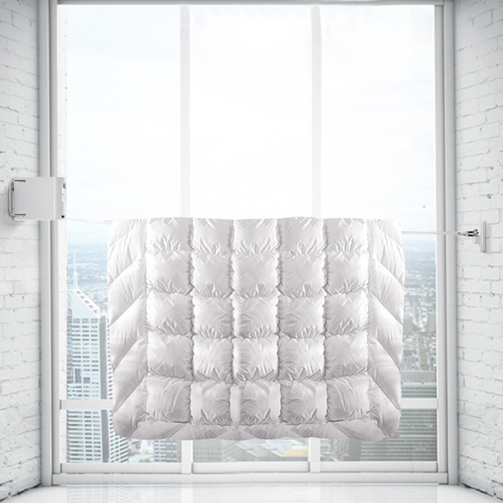 Laundry Clothes Dryer Retractable Towel Line Balcony ABS Indoor Stretch Invisible Wall Hanger Hole Clothesline Organiser Parts