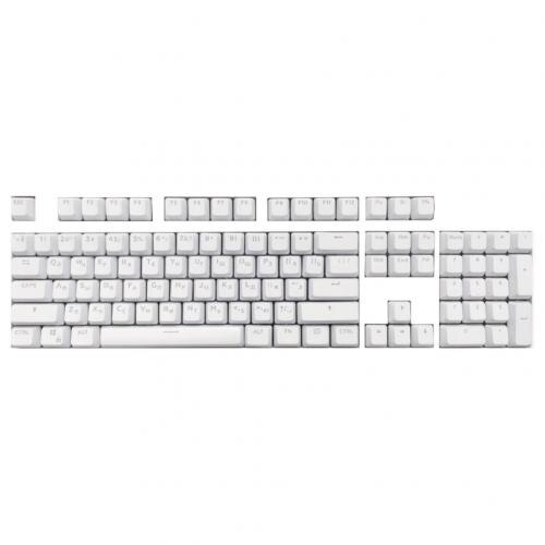 Wired Gamer Keyboard USB Connection Mechanical feel Keyboards Mixed Swich Backlight Gaming Keyboard 108 Keycaps for laptop PC: White