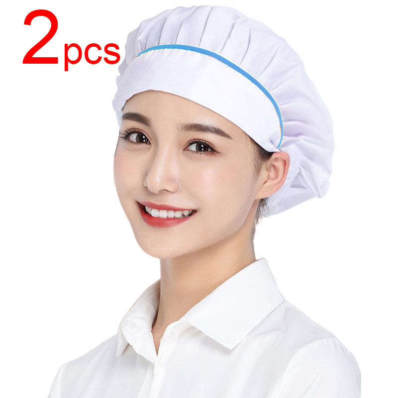 Food Service Cook Hats Women Men Hair Cover Caps Workshop Hat Food Service Baking Cap Kitchen Cooking Visors Household Beanie: Lavender