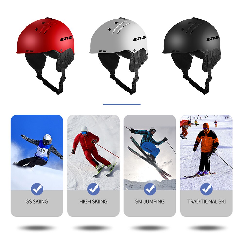 Casco de esquí integrado de invierno al aire libre para casco de nieve para adultos