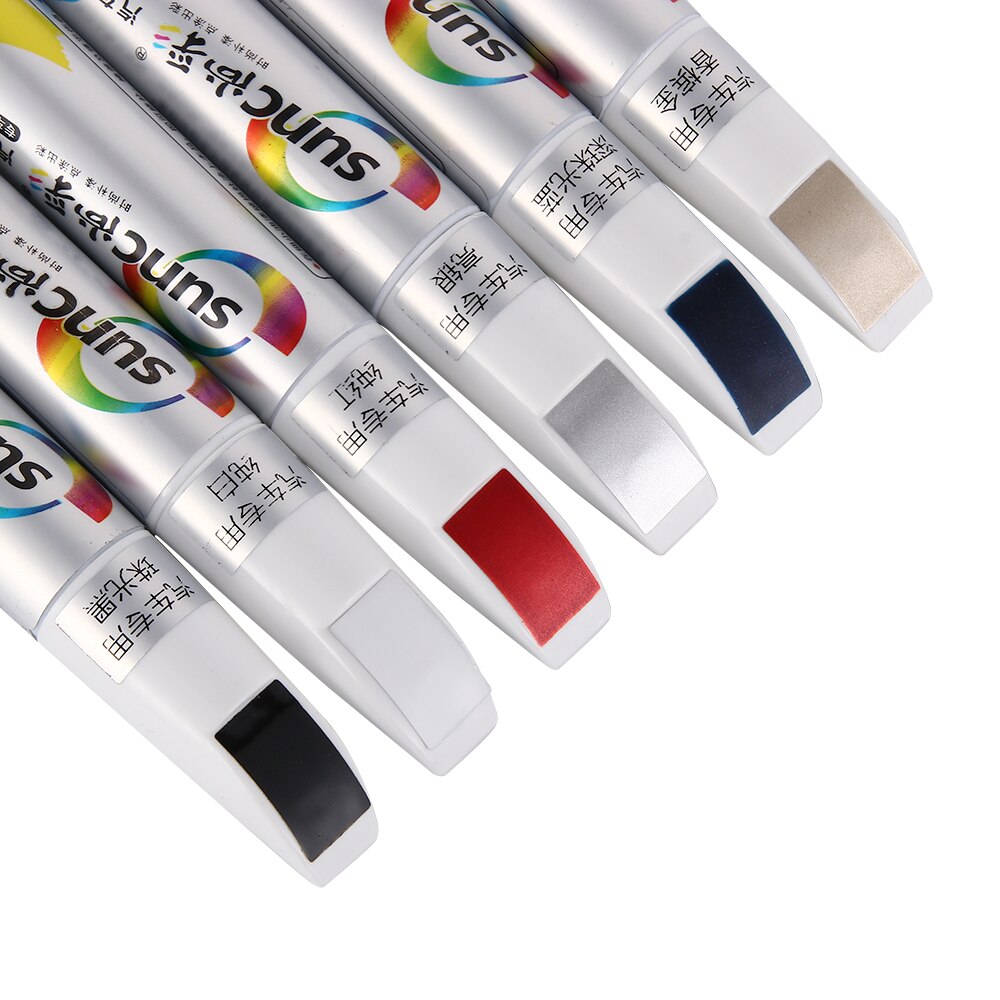 6 farver 12ml bil lak reparation pen vandtæt fix it pro klar bil ridsefjerner maling penne