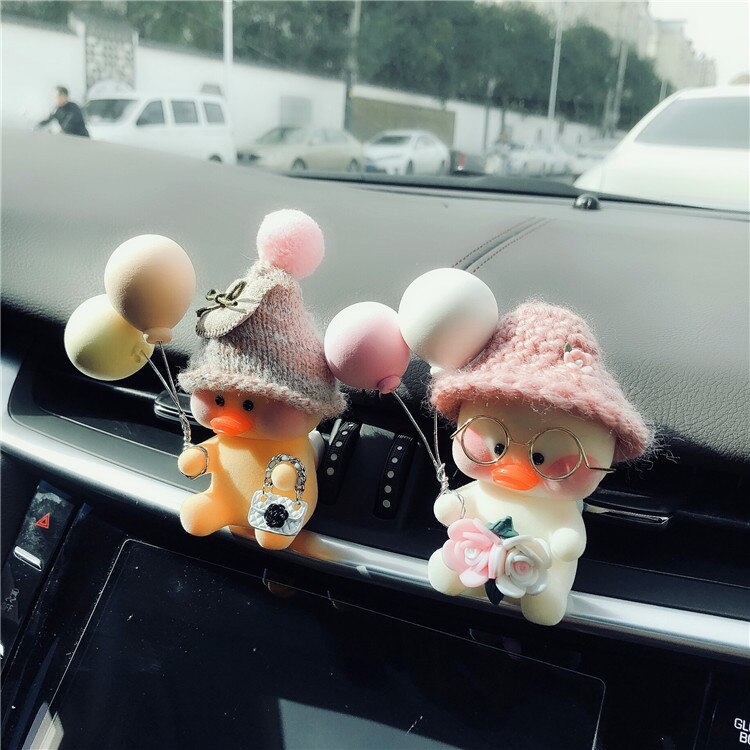 Creatieve Auto-interieur Luchtuitlaat Clip Leuke Eend Auto Decoratie Auto Vrouwelijke Airconditioning Aromatherapie Clip Auto Decoratie