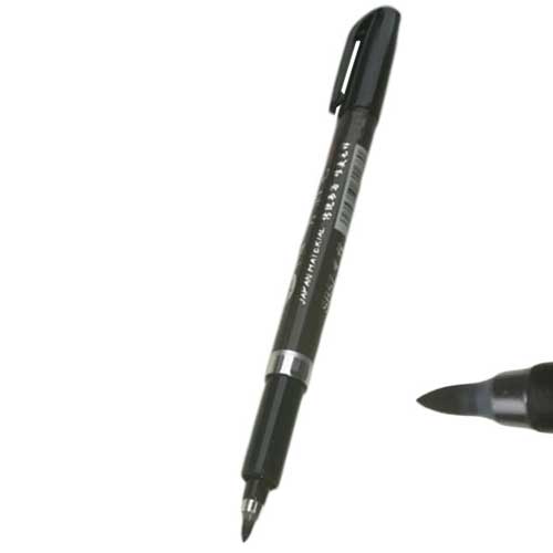 Svart pensel penna kalligrafi penna markörer konst skriva kontor skolmaterial brevpapper student målning bokstäver pennor markörer: M