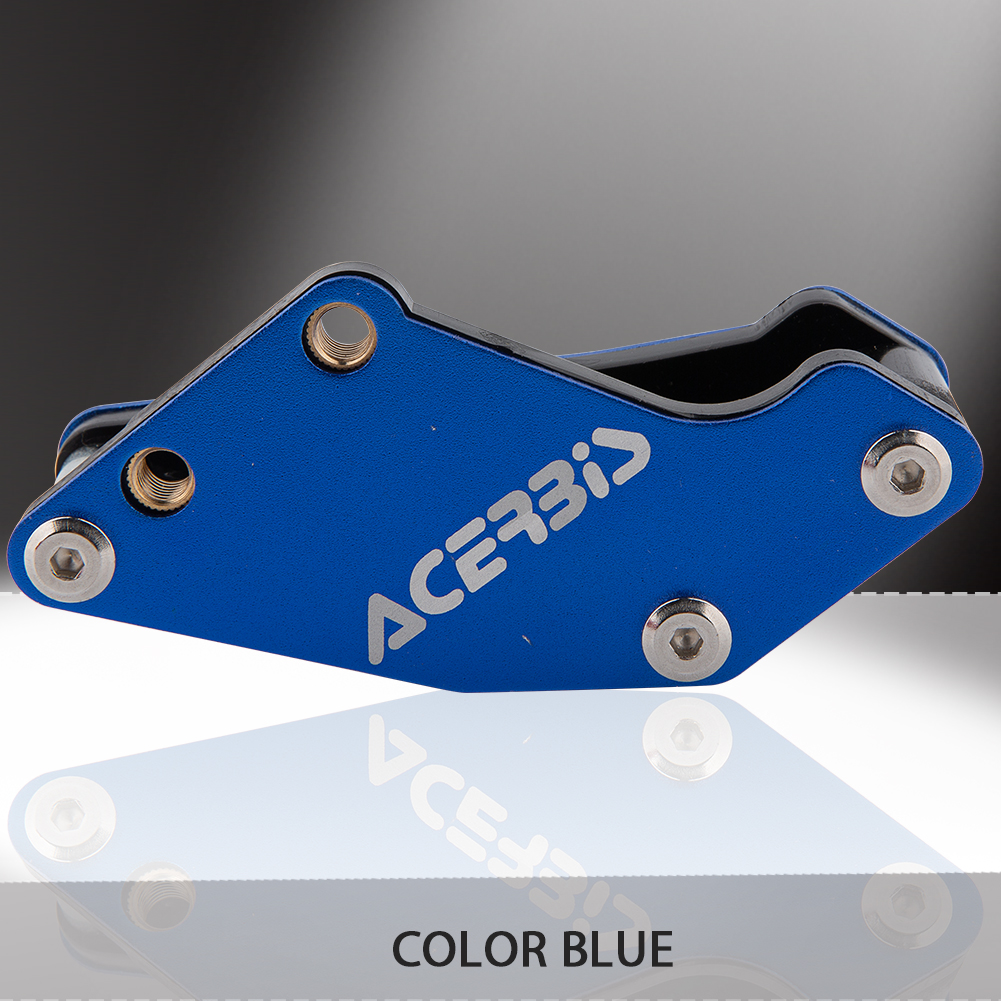 Protector de guía de cadena para motocicleta, piñón de plástico para IRBIS BSE KAYO SSR TTR XR CRF KLX 50 70 90 110 125 140 150 160cc Dirt Pit Bike: Azul