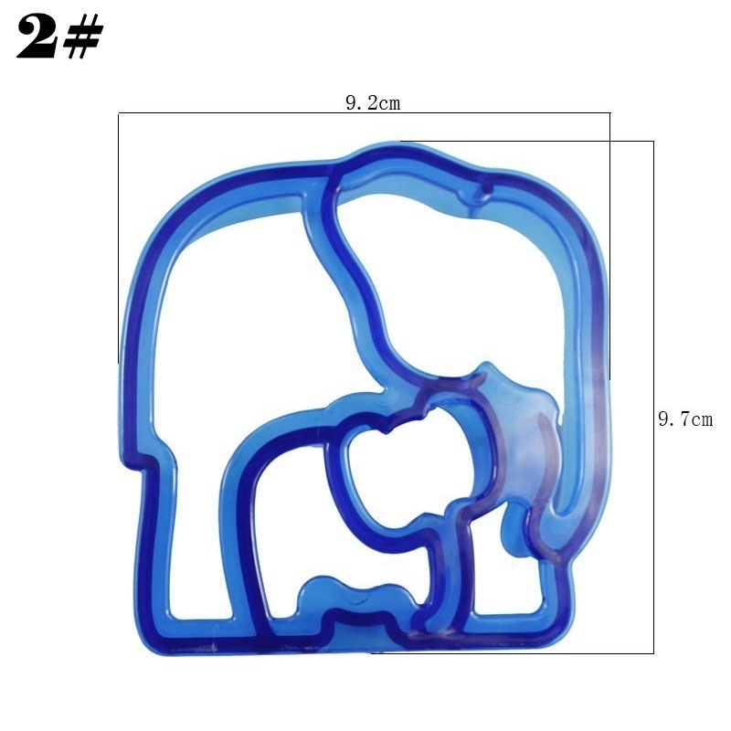 Coupeur de pain Puzzle en forme d'animaux, moule facile à utiliser, outils de cuisson en forme de mignon, moule à pain, pain grillé, pas ennuyeux, pour enfants, petit déjeuner