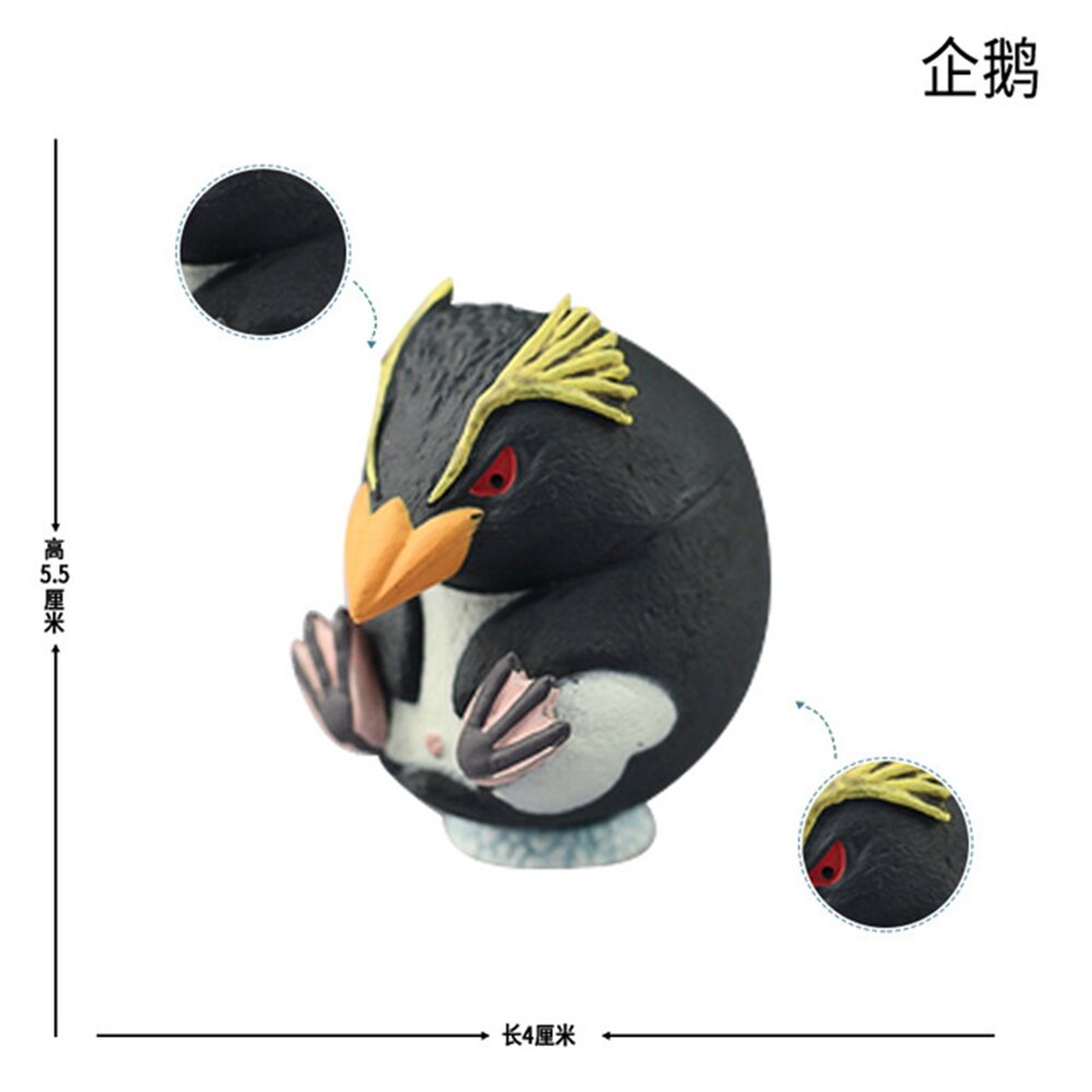 Lion Mandrill Hippo Elephant Penguin Dinosaur Tyrannosaurus Mosasaurus Triceratops Figure Animal Model Collector Decoration: Penguin