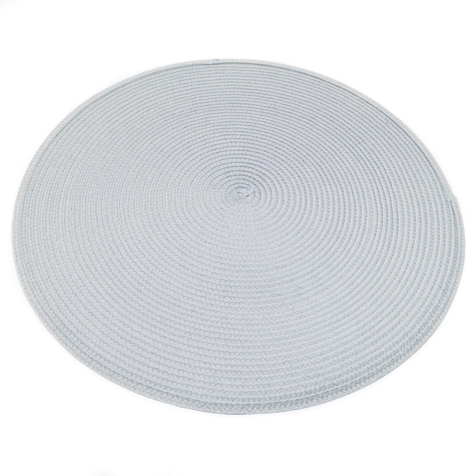 1pc 38 x 38 cm runde coaster isolering bordmåtter puder pvc bord dækkeservietter skridsikre måtter kaffe te dækkeservietter køkken dekoration: Grå