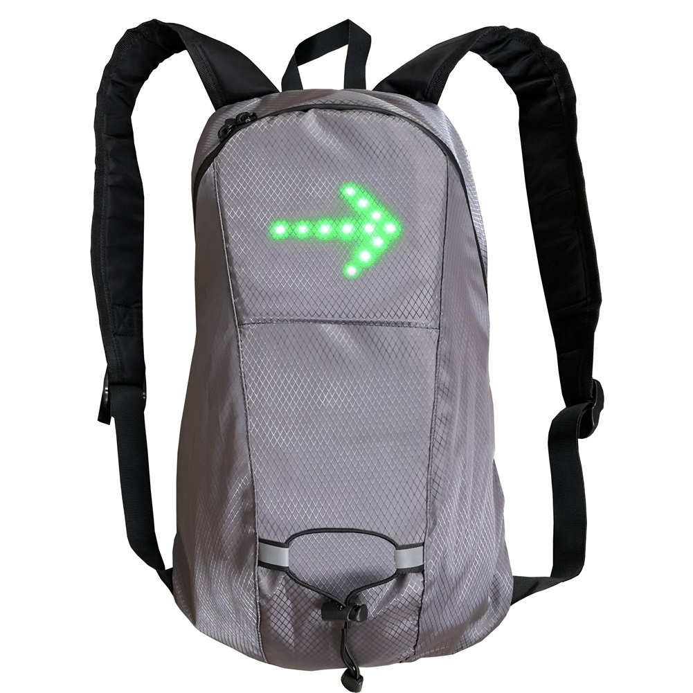 Bicycle Backpack Riding Backpack 15L Large Capacity Remote Control Waterproof LED Illuminated Backpack Night Riding Adorable