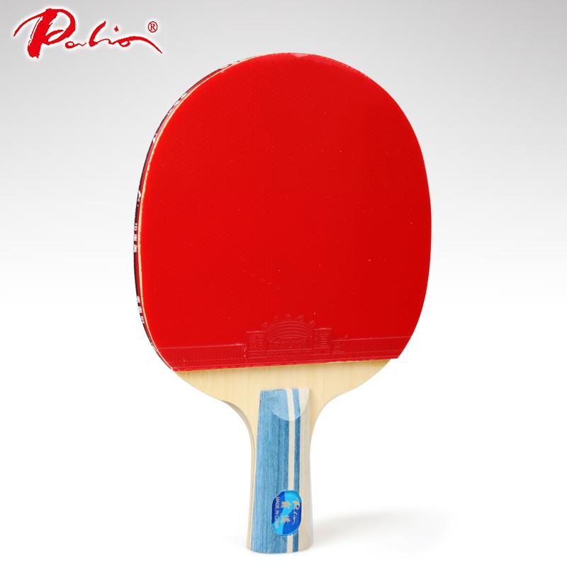Raqueta De tenis De mesa Palio, raqueta De Ping Pong De goma HADUO, raqueta De Ping Pong De madera y carbono puro: short handle