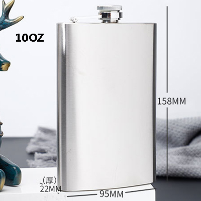 DEOUNY 4-10OZ Whisky Flask For Alcohol Stainless Steel Portable Petaca Rum Vodka Jagermeister Whiskey Hip Flasks Drinkware: 10OZ
