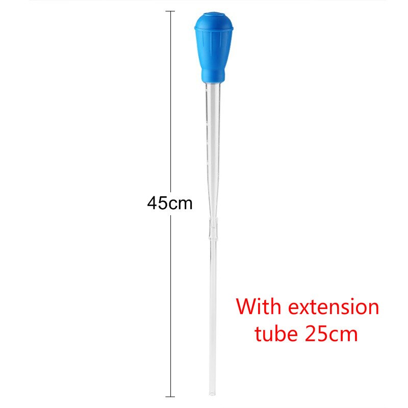 Aquarium Manual Cleaner Water Changer Fish Tank Cleaning Tool Siphon Dropper Waste Remover Aquatic Bottom Feeder Pipette: 45cm