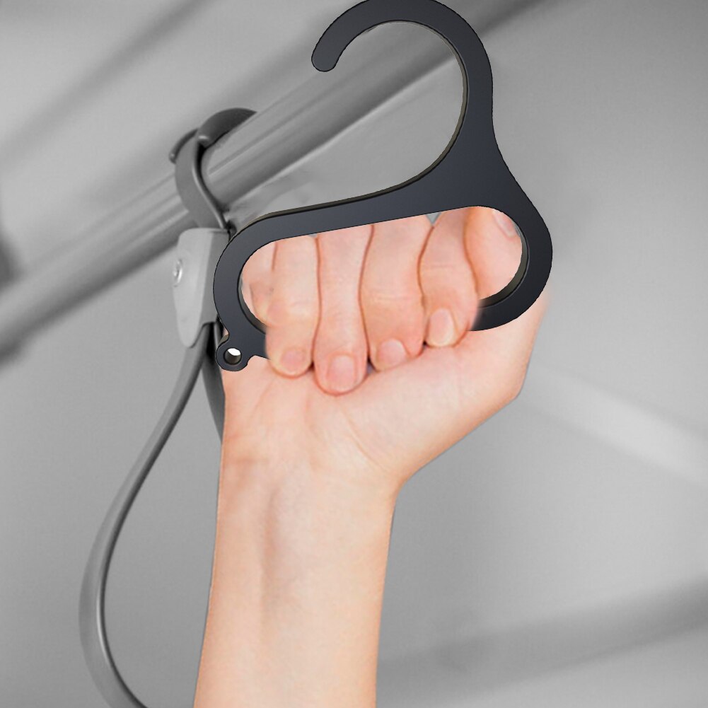 No Touch Door Opener Subway Train Stable Bus Handle Hook Ring Handle Tools Hands Free Press Elevator Button
