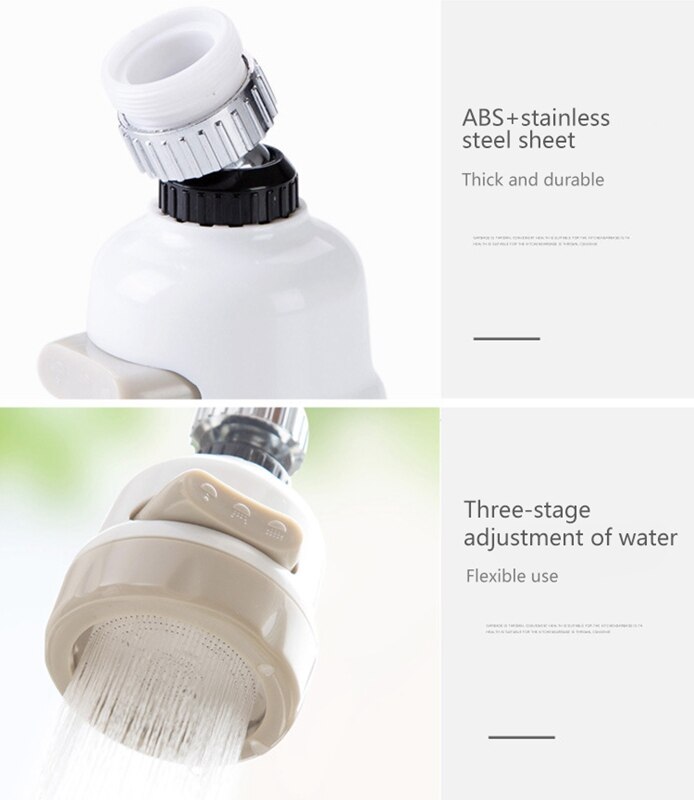 360 Roterende Kraan Booster Keuken Filter Waterbesparing Apparaat