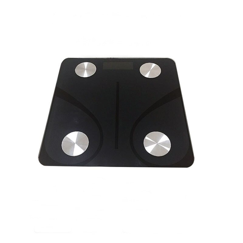Weight scale Bluetooth body scale USB charging weight fat body fat app adult electronic scale 3: Black