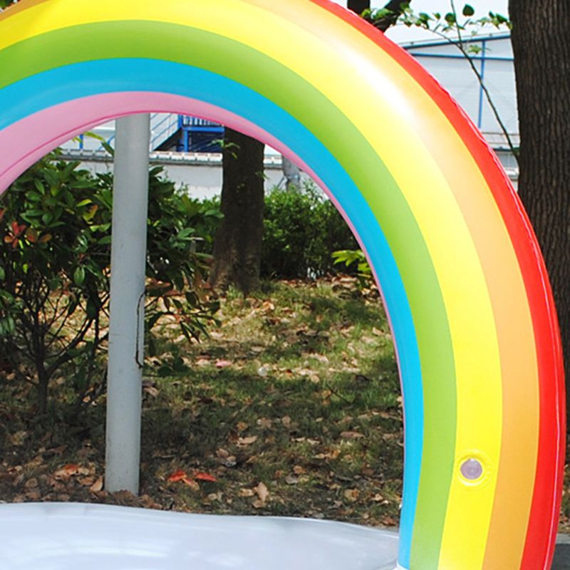 Letnie nadmuchiwane tęczowe chmury nadmuchiwane koło pływające koło pływackie dla dorosłych