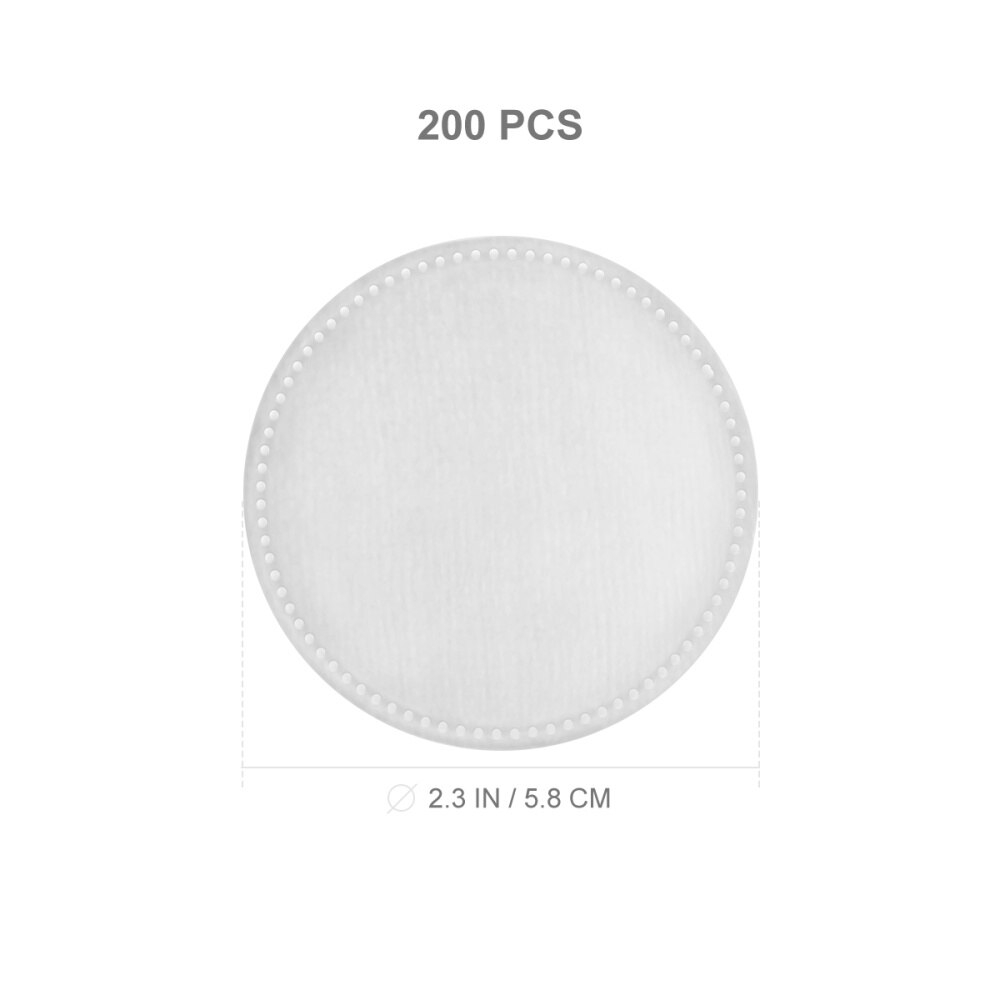 Frcolor 200 Pcs Makeup Cotton Round Pads Thickened Three Layer Facial Cotton Pads Soft Remover