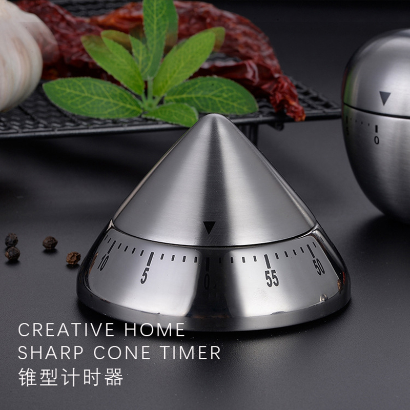 Stainless Steel Egg Cooking Timer 60 Minutes Mechanical Alarm Time Clock Counting Countdown Baking Cooking Tools Kitchen Timer