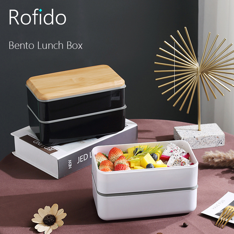 Bento Lunchbox Voedsel Opslag Containers Lunchbox Voor Kid Japanse Snack Lunchbox Magnetron Servies Keuken Maaltijd Prep Picknick