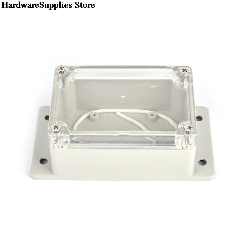1Pc 100*68*50 Small Electronics Enclosure Clear Plastic Enclosure Waterproof Junction Box Switch Box DIY PLC Project Box
