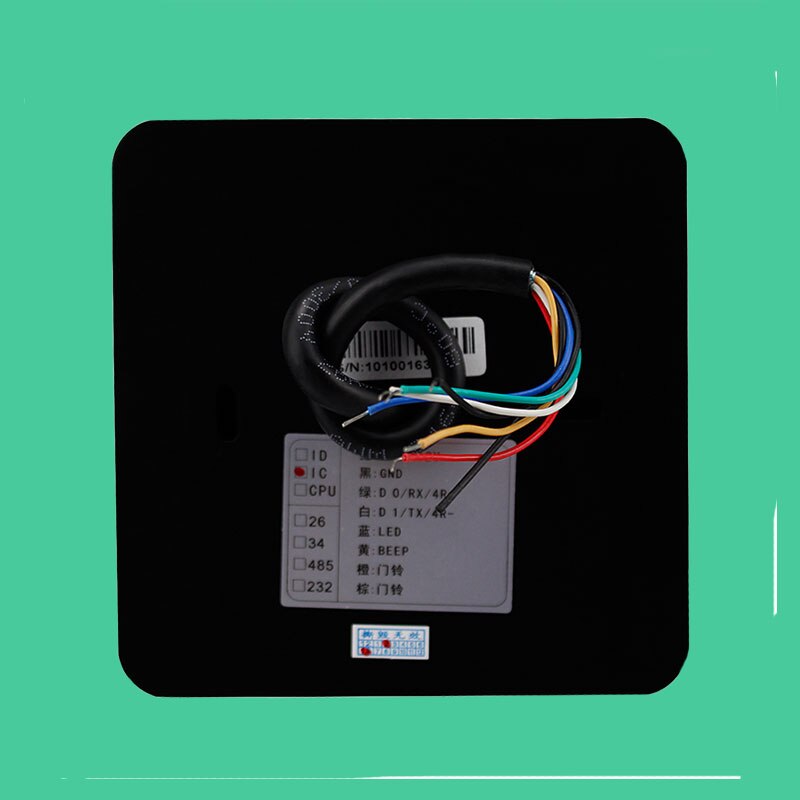 Waterdichte rfid 125 khz kaartlezer voor toegangscontrolesysteem, proximity-lezer id-kaart  wg26/34