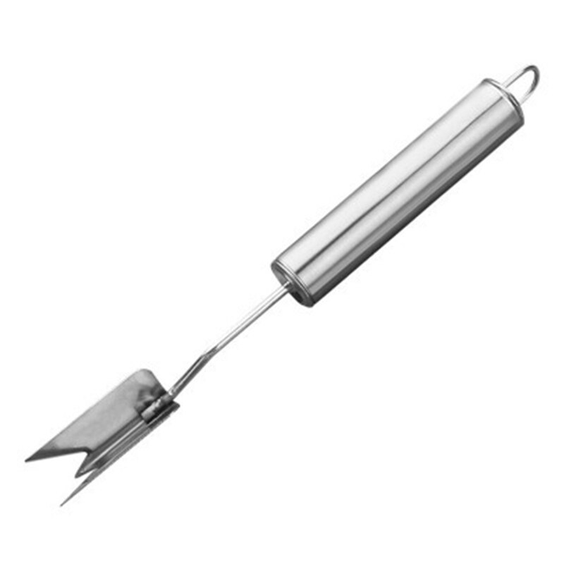 Praktyczny nóż ze stali nierdzewnej obieraczka robić ananasa urządzenie robić usuwania nasion ananasa klip Dom narzędzia kuchenne: B