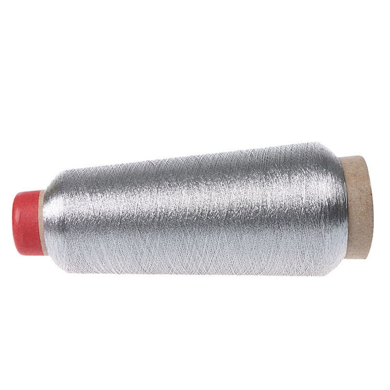 150d Sewing Machine Cone Threads Polyester Overlocking All Purpose Golden Silver Color Sewing Thread: Silver