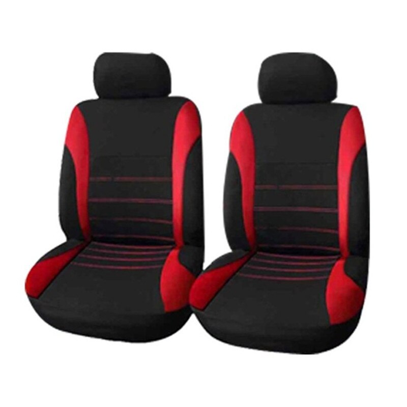 4pcs/9pcs car seat cover protective cover universal car accessories car seat cover: Two seats-Red
