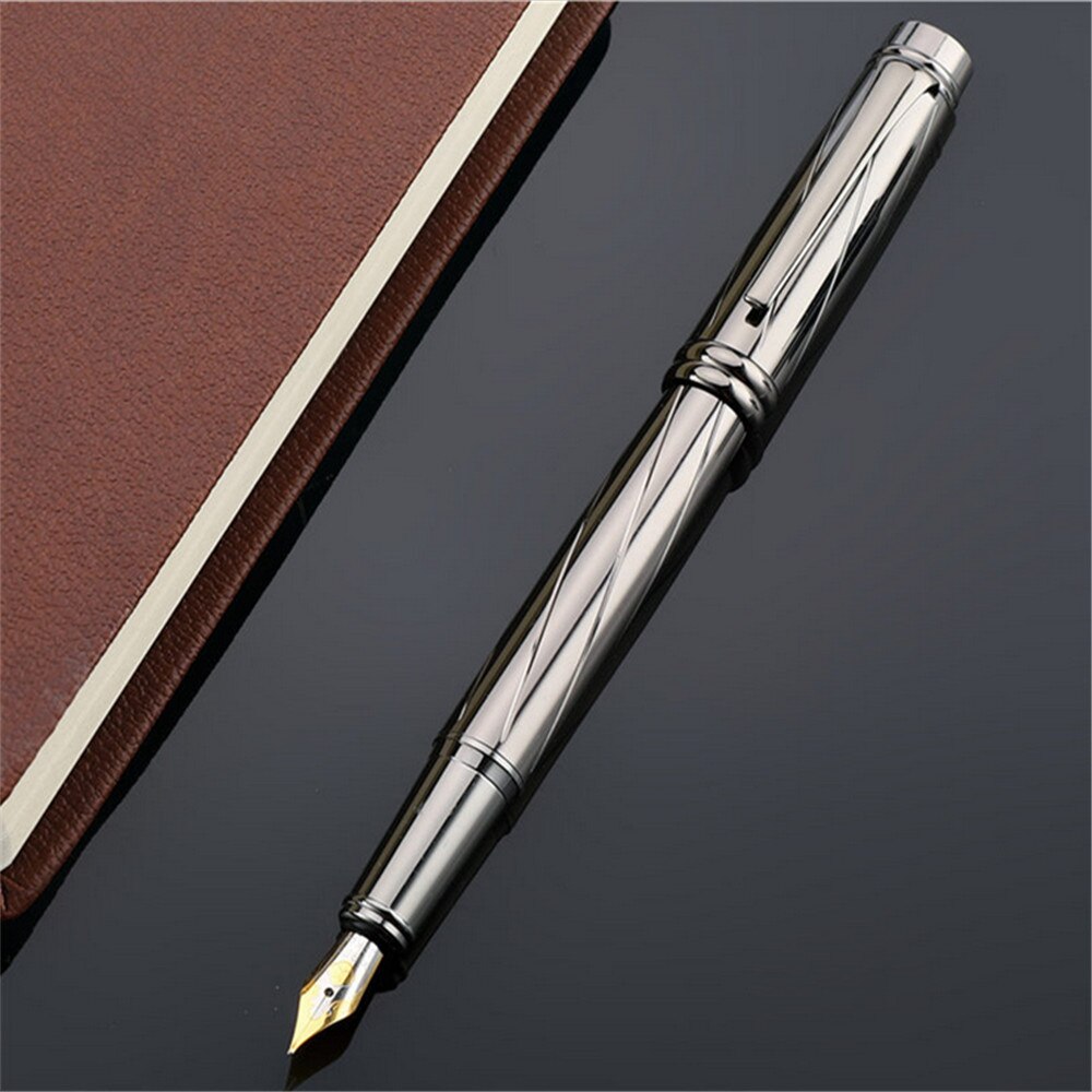 Luxury Gray Line Business office Fountain pen School student office supplies pen