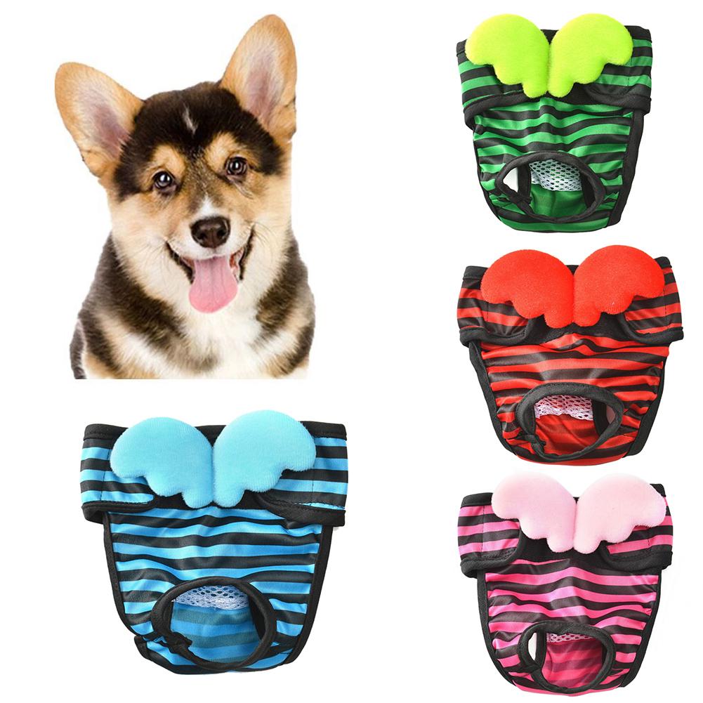 Striped S-XL Dog Physiological Pants Diaper Washable Female Dog Shorts Panties Menstruation Sanitary Underwear Briefs For Dog