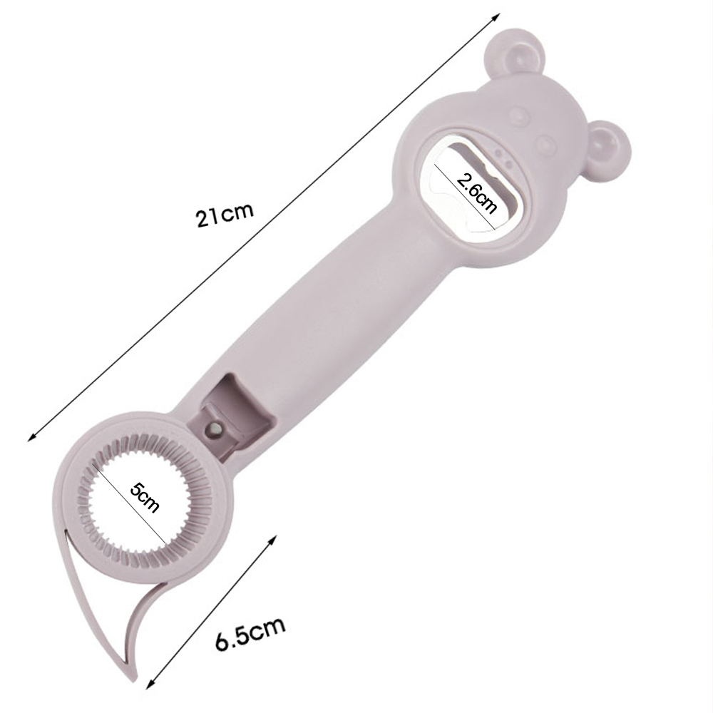 4 in 1 Beer Bottle Opener Multifunctional Destapador De Cerveza Mujer Topless Can Opener Kitchen Gadget Bar Tool Accessories: Purple