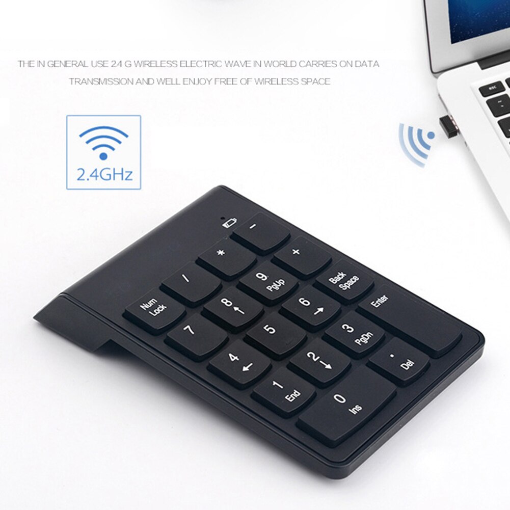 Wireless External Numeric Keypad Keyboard Wireless Numeric Keypad for Accounting Teller Laptop Notebook