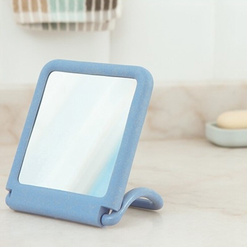 2Pcs Anti-Fog Wall-Mounted Shower Mirror Bathroom with Storage Hook Bracket Easy to Use