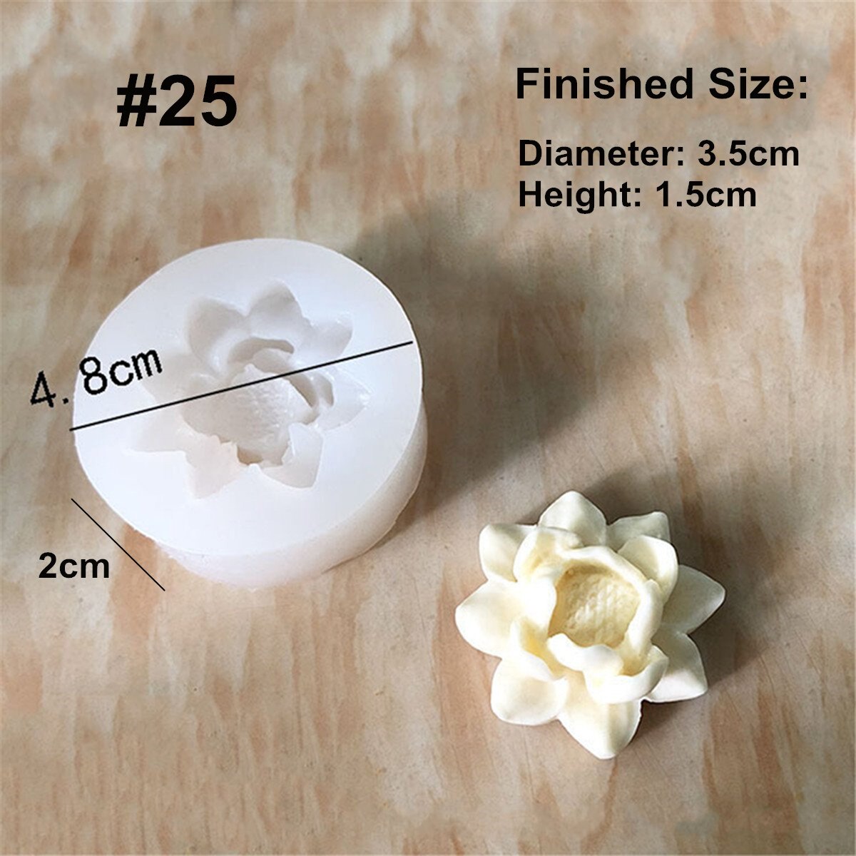 Molde para macetas de flores de silicona suculenta, molde para hacer jabón de Chocolate Fondant, maceta de cemento, molde para macetas, artesanías DIY, 7 patrones: 25