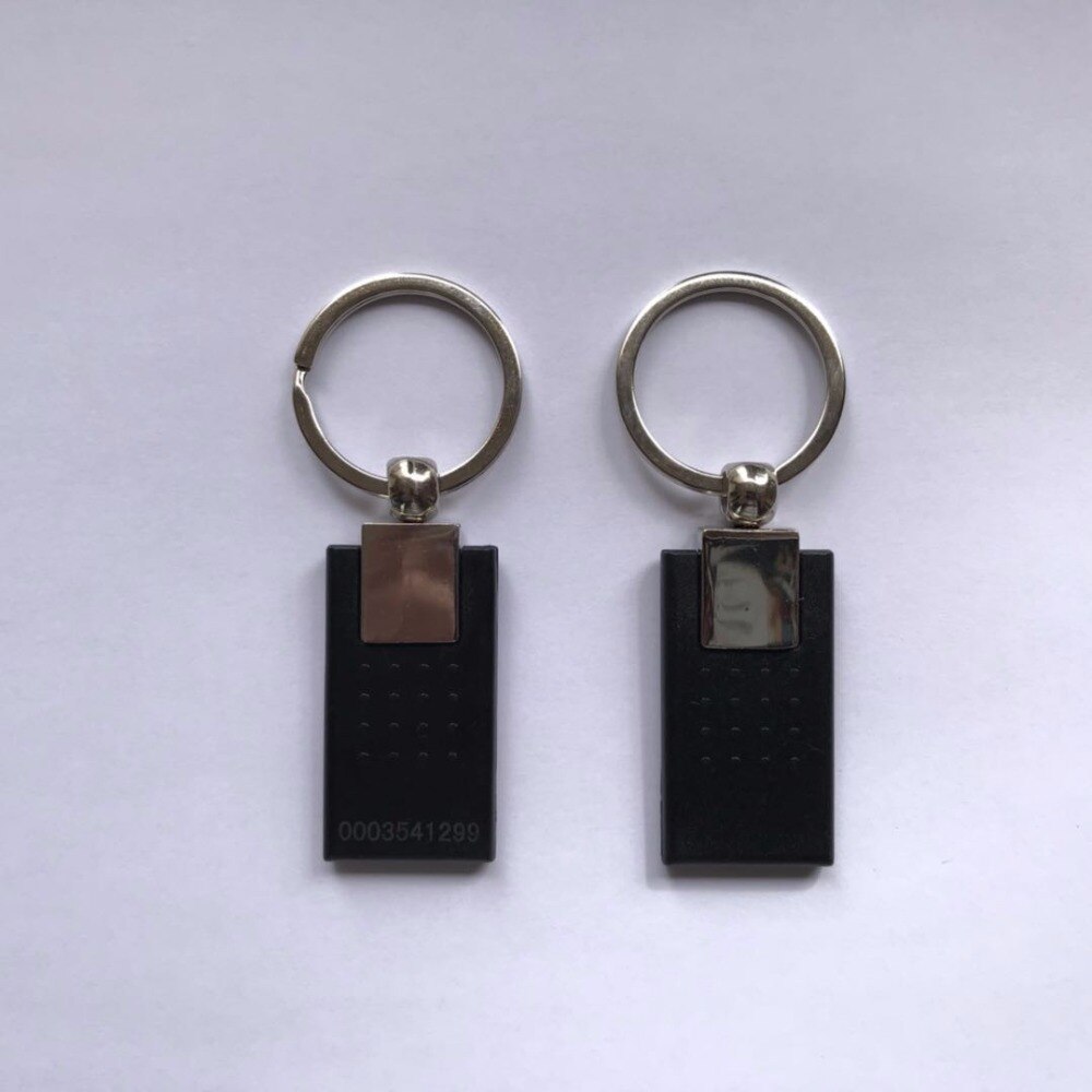 125 khz RFID Access Key Fob zwart Metalen Stijl (pak van 5)