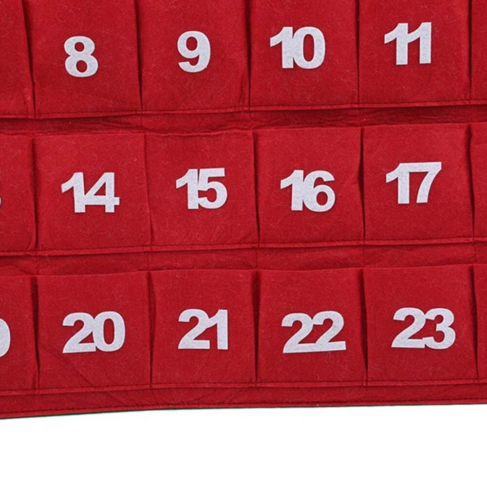 Colgante Calendario de Navidad lana fibra química suministros celebración múltiples funciones vacaciones único hogar Decoración invierno