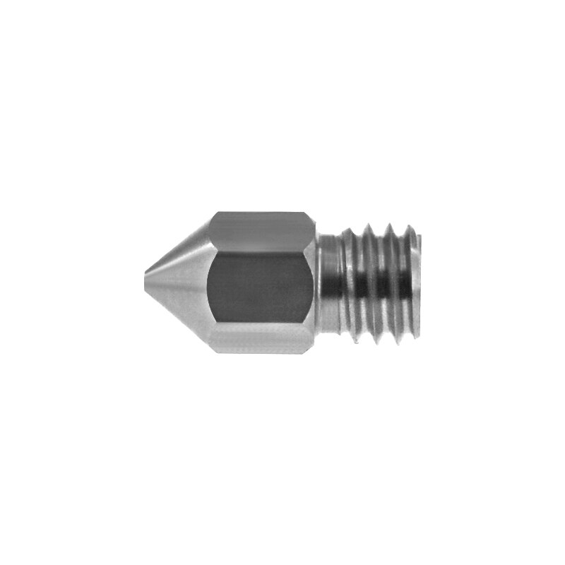 3D Printer Threaded Stainless Steel MK8 Nozzle M6 0.2 0.3 0.4 0.5 0.6mm for 1.75mm Filament for CR10 CR-10S Ender 3 Ender 5